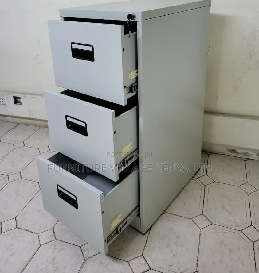 Office Cabinet; 3 Drawer Lockable Storage Unit