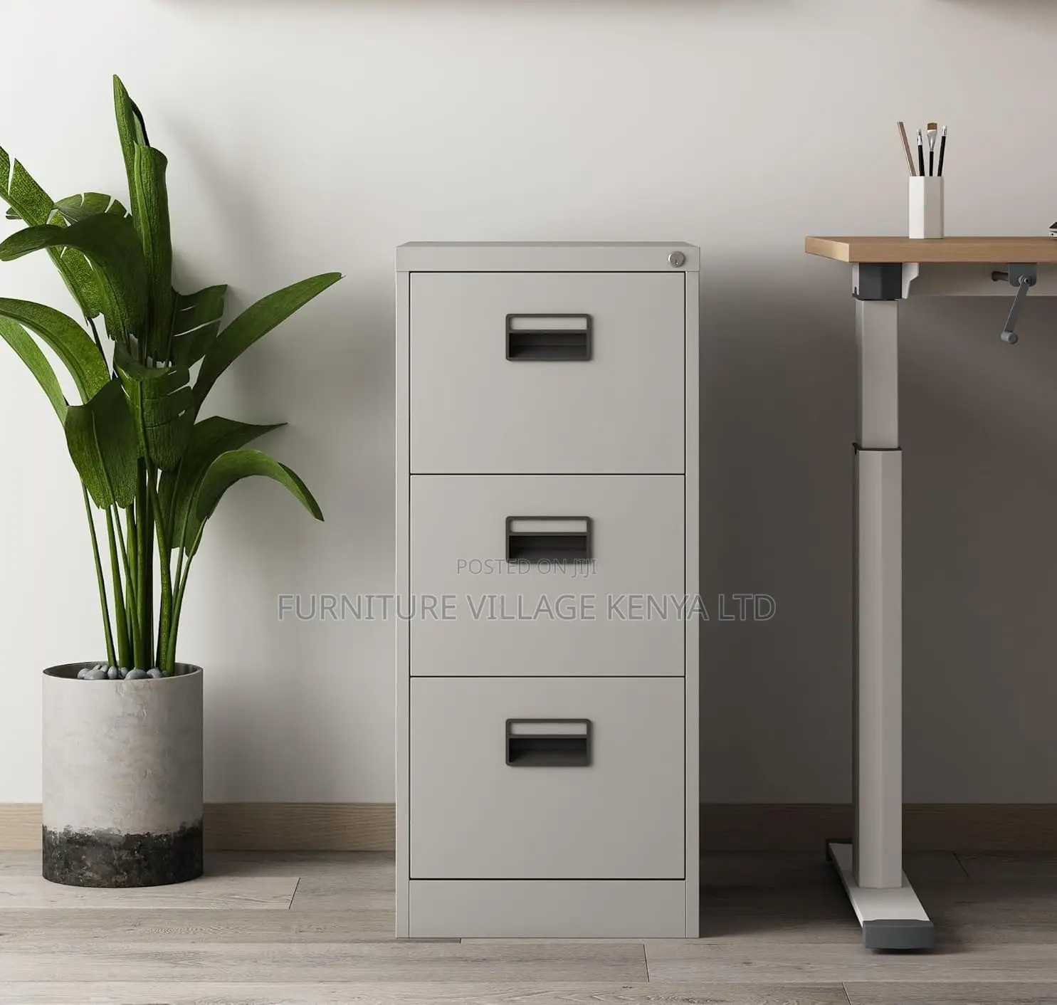 Office Cabinet; 3 Drawer Lockable Storage Unit