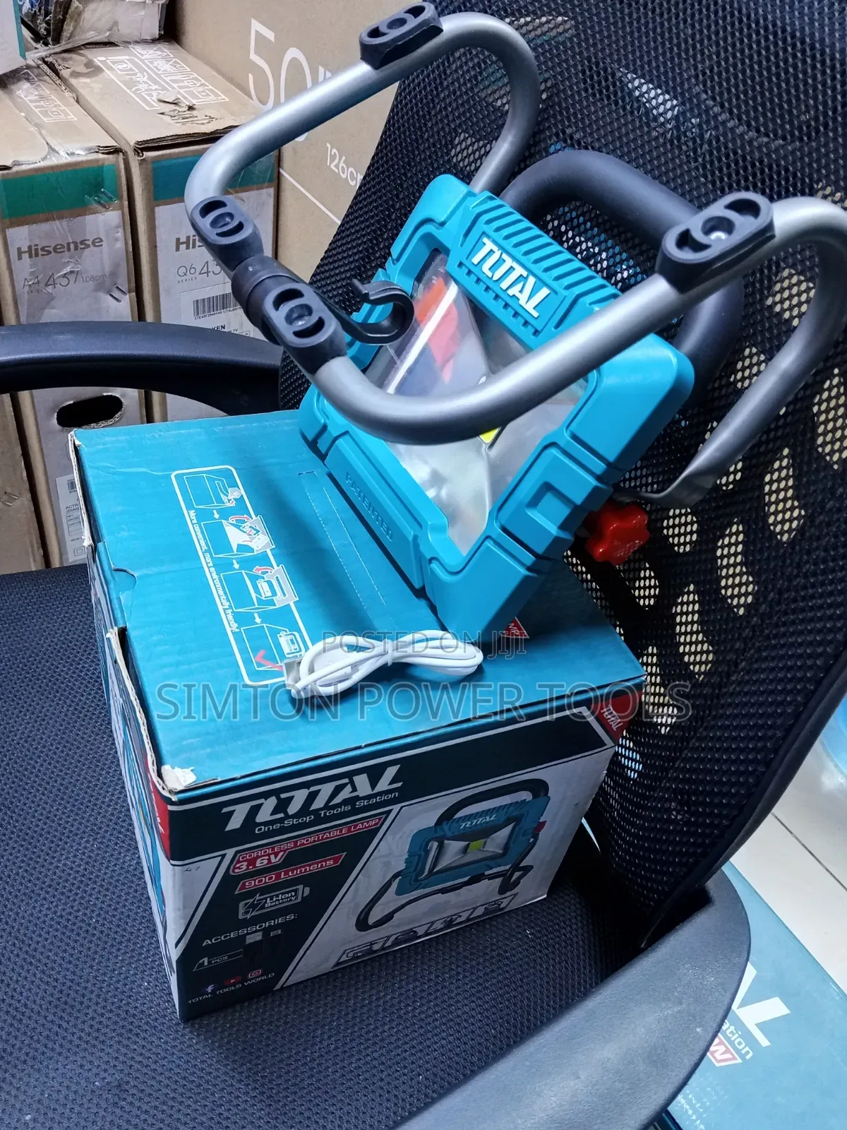 TOTAL Tools 3.6V Cordless Portable Lamp ""