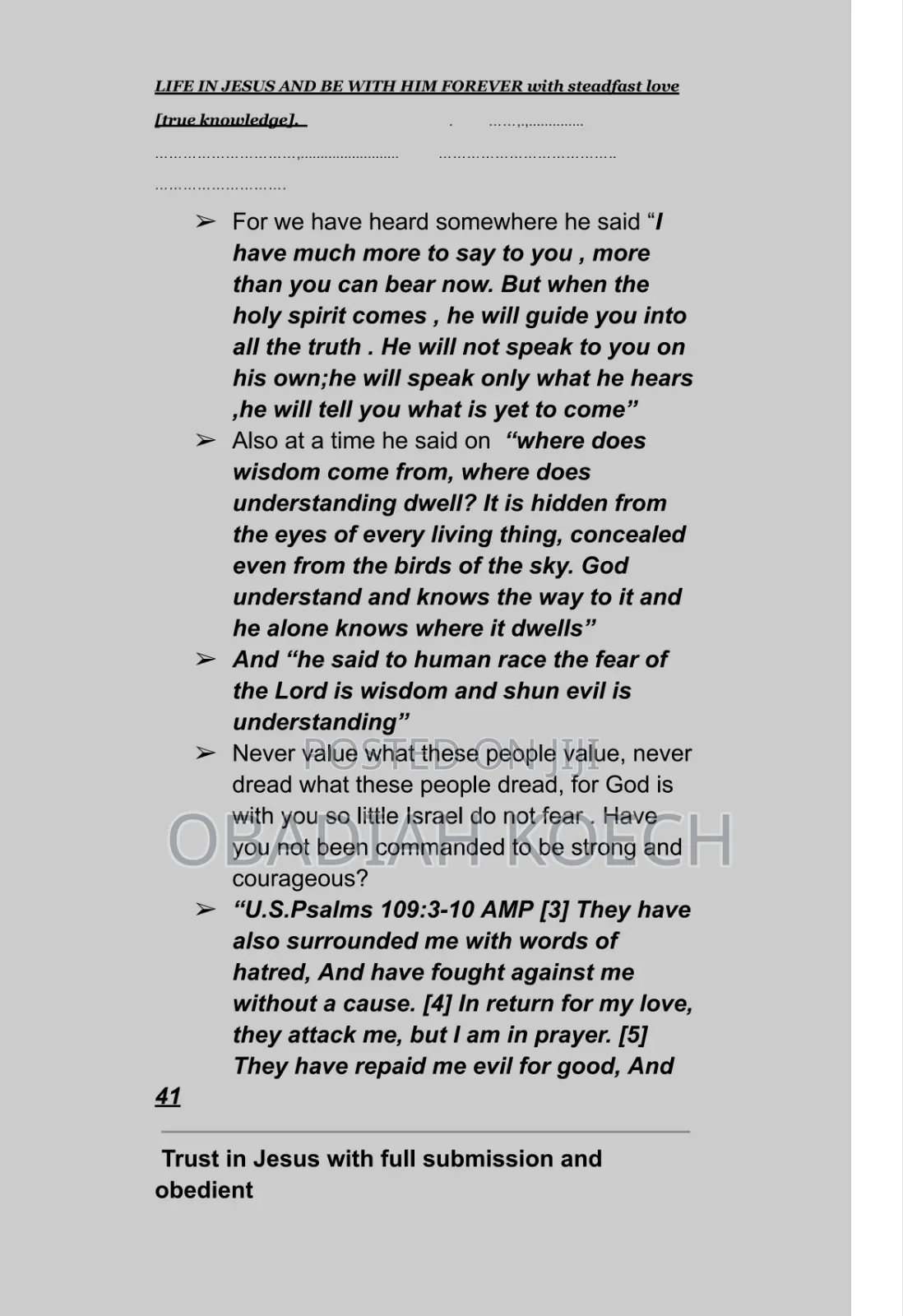 Christian Life
