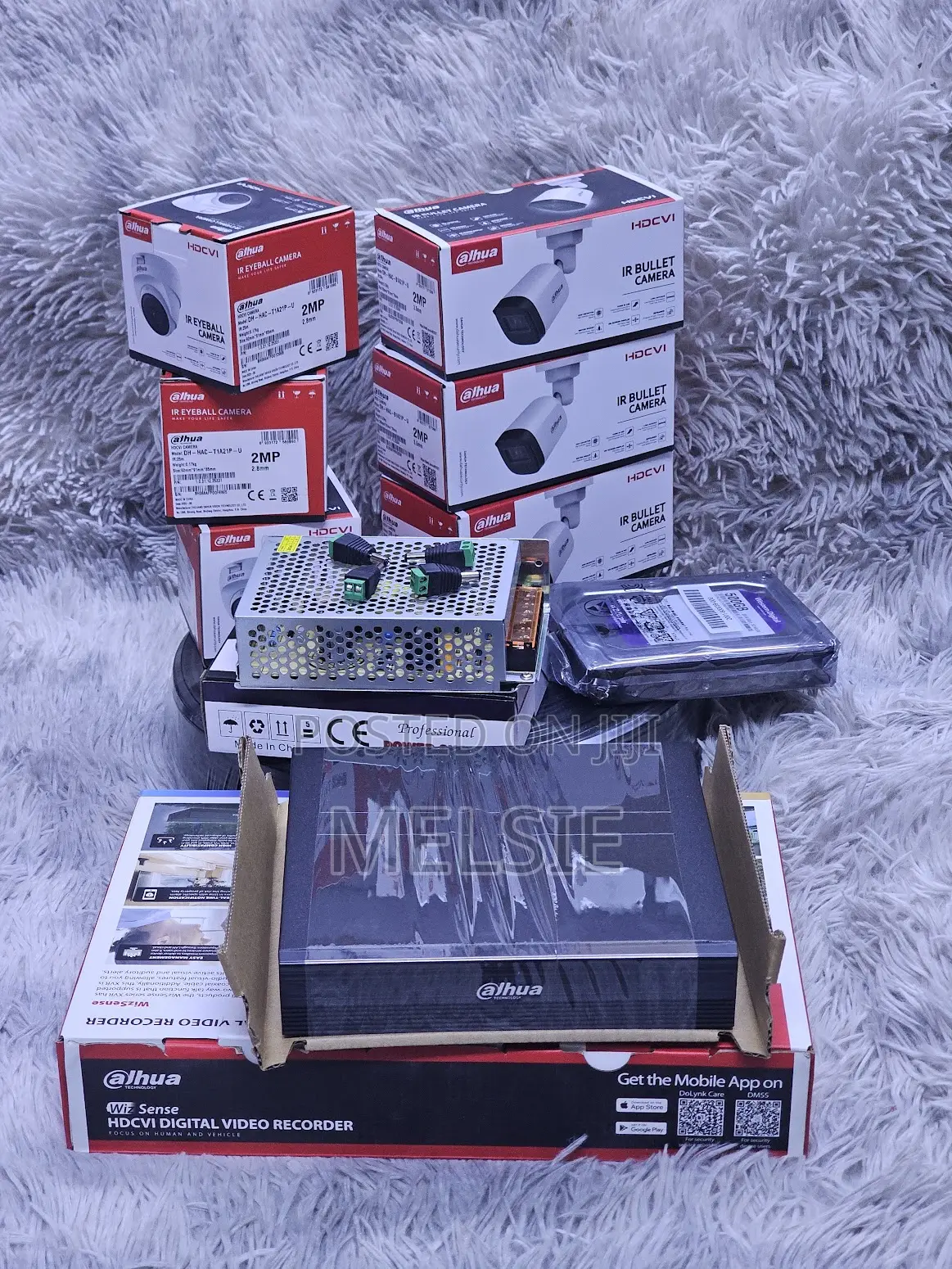 Dahua CCTV Full Set 4 Cameras With 4 Channel DVR, 500GB Hard Disk