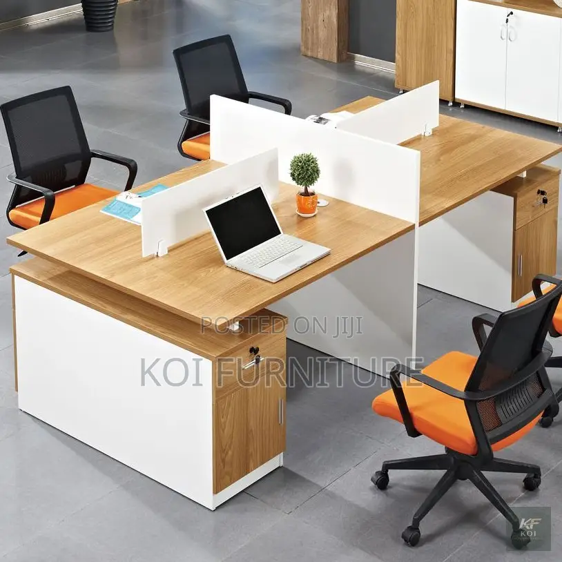 Office Workstation; Modular Four-Person Workstation
