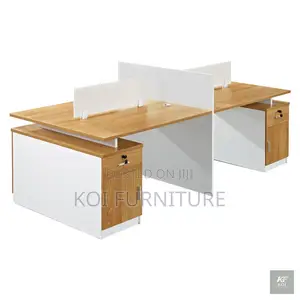 Office Workstation; Modular Four-Person Workstation