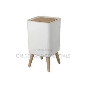 Nordic Rectangular Trash Bin Bathroom Storage Bucket With Lid