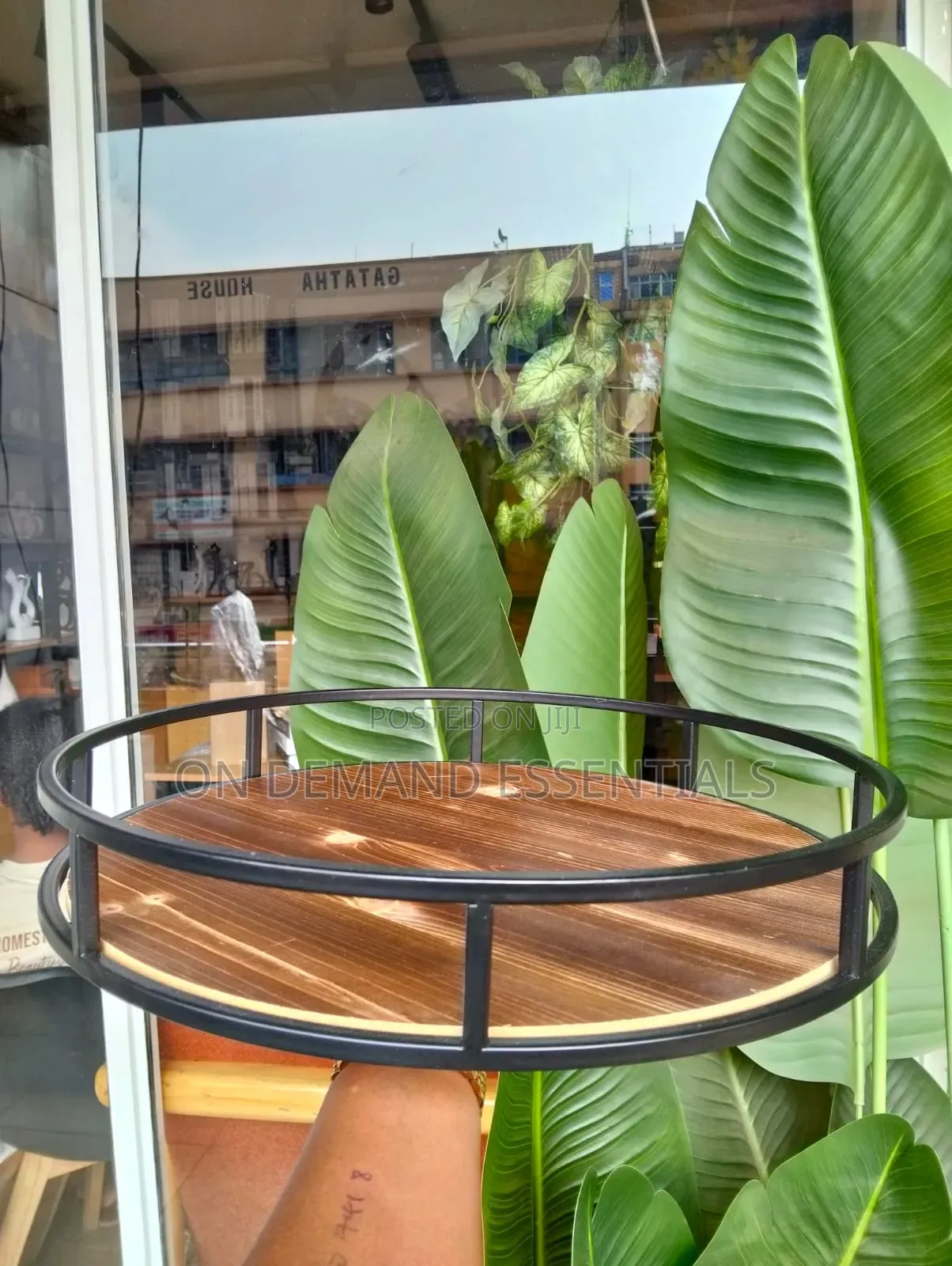 BIG BIG TRAY Acacia Wood Tray With Steel Side