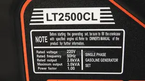 AICO 2.8KVA Gasoline Generator (LT2500CLE) – Manual Pull Start Heavy