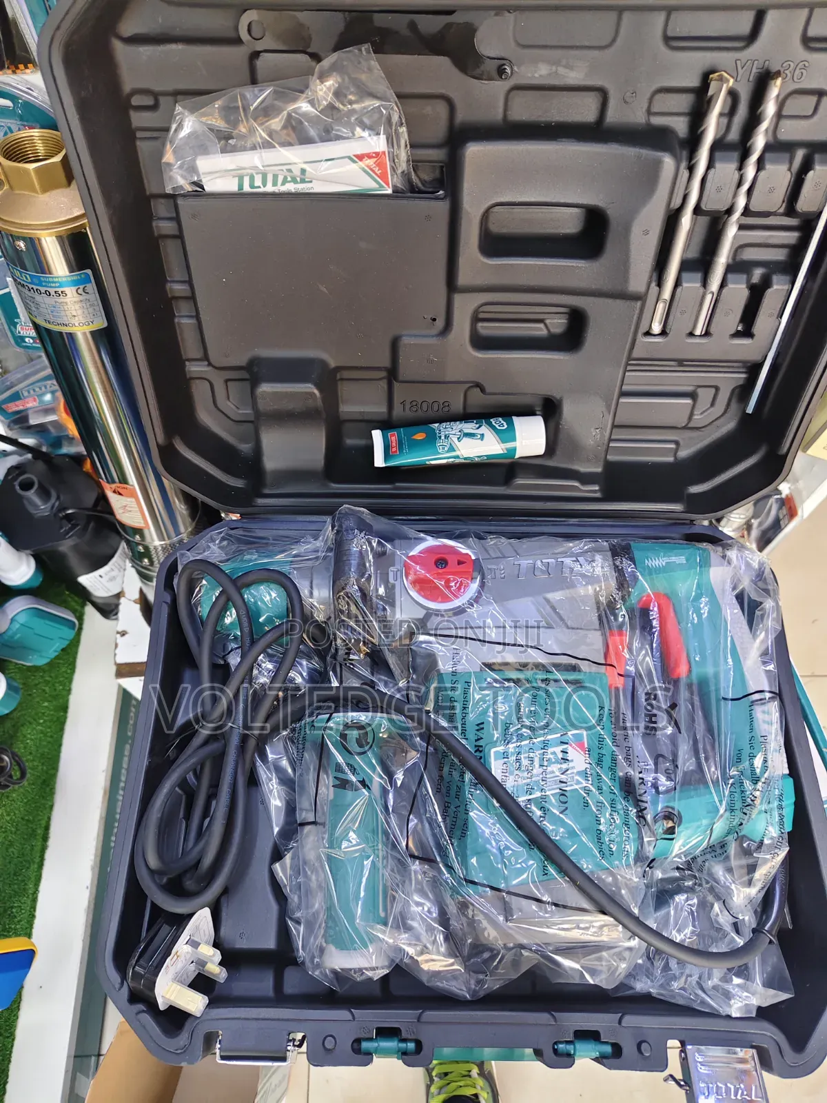 Industrial Total Rotary Hammer Drill 1800W - SDS Plus