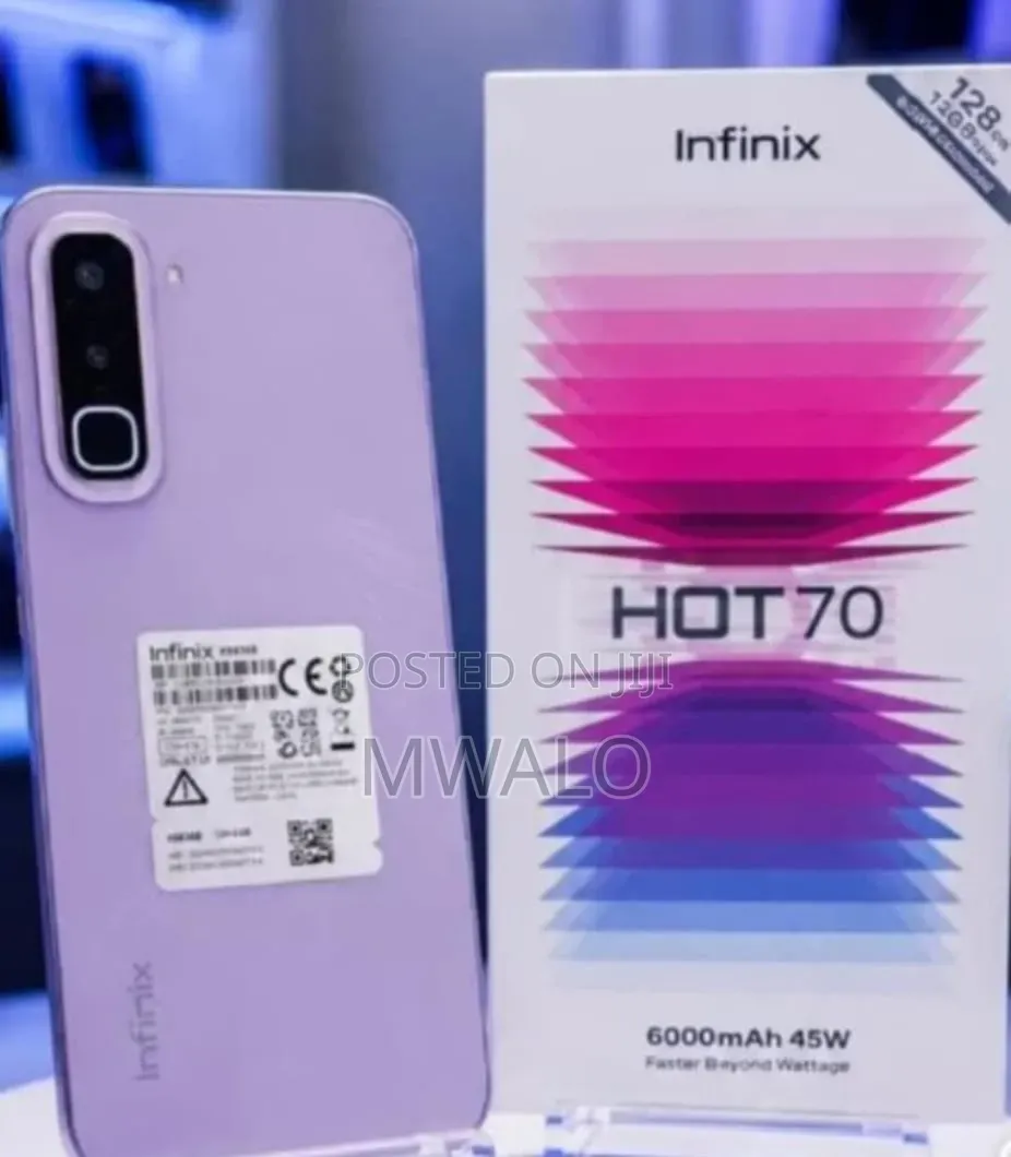 New Infinix Hot 70 128 GB Purple
