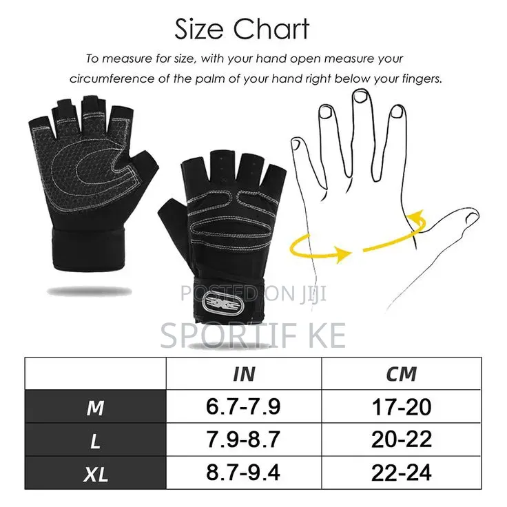 Half Finger Gym Gloves With Grip