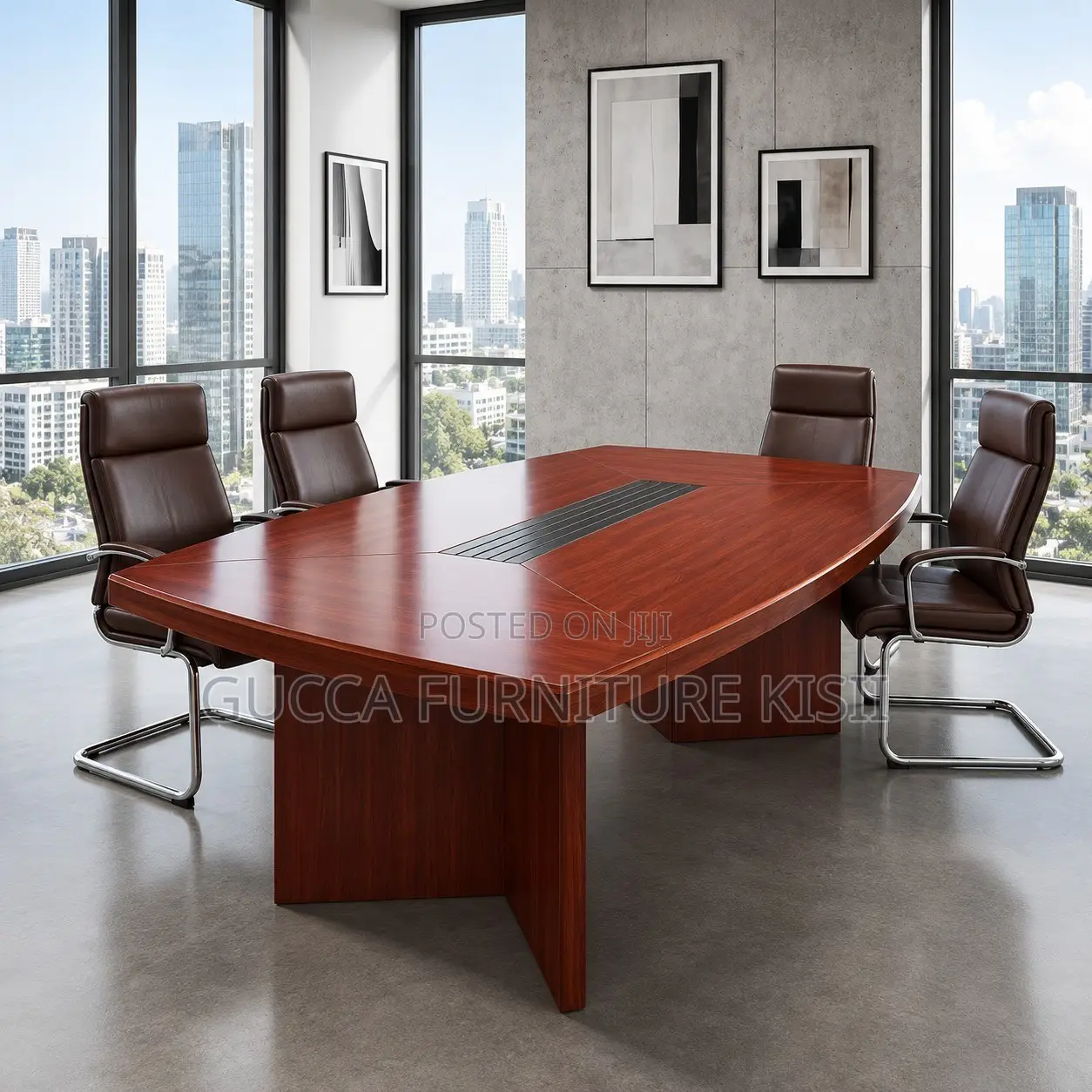 Office Table; 2M Mahogany Boardroom Table