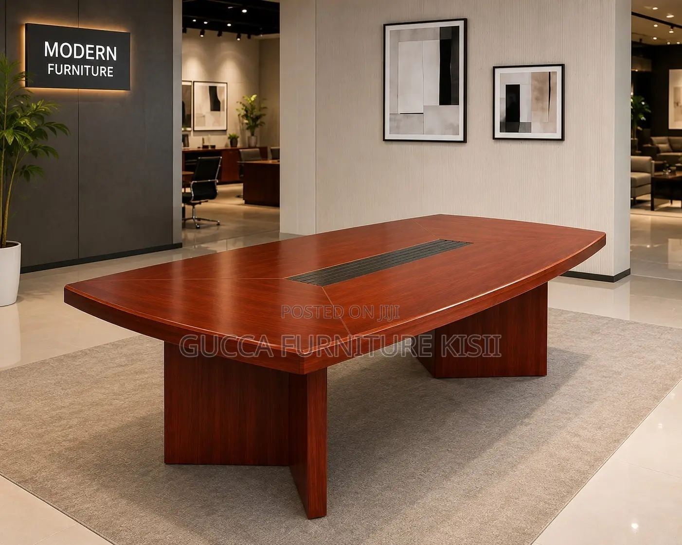 Office Table; 2M Mahogany Boardroom Table