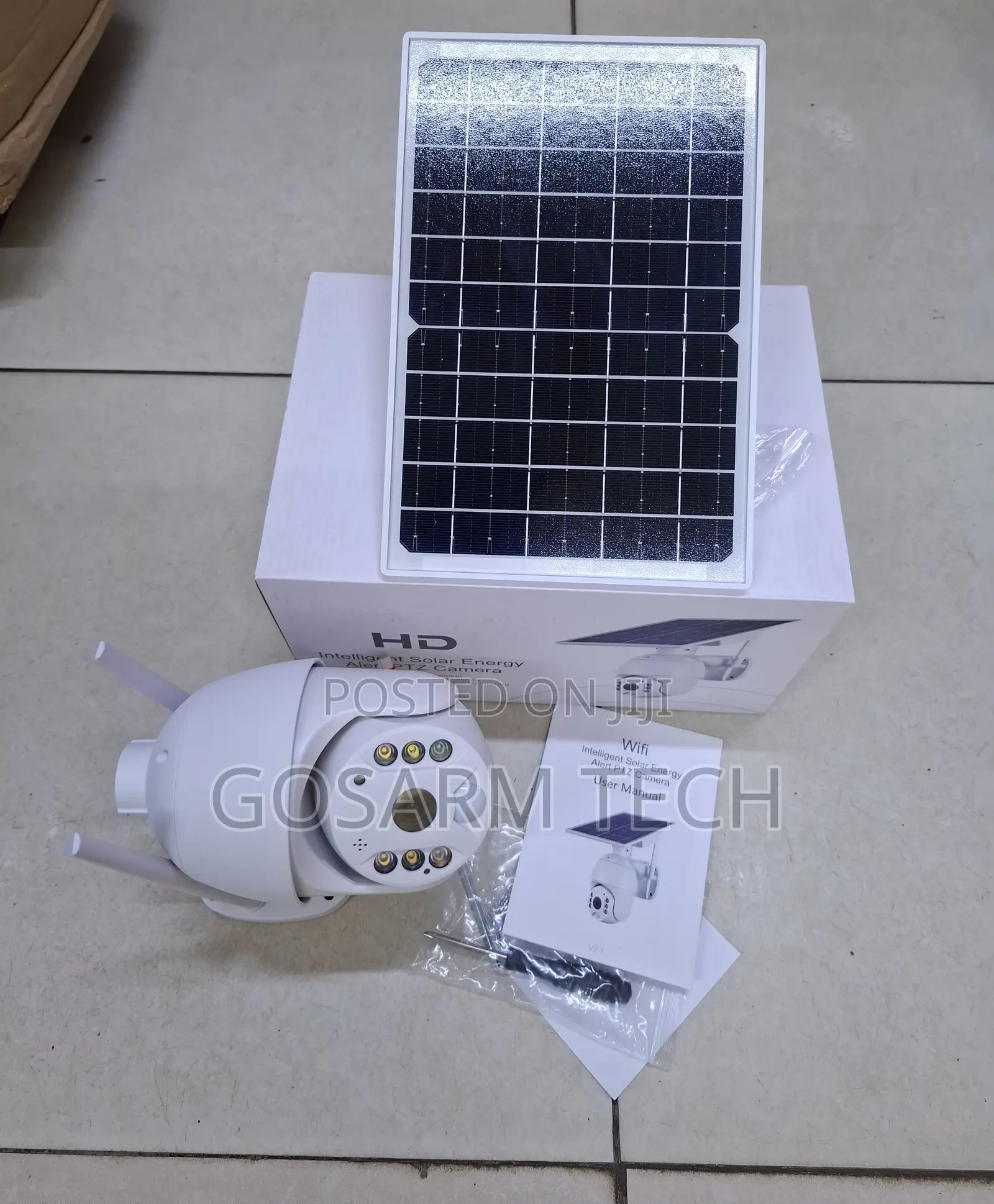 Single Lens Ubox Solar Light WiFi Enabled Smart Net CCTV Camera