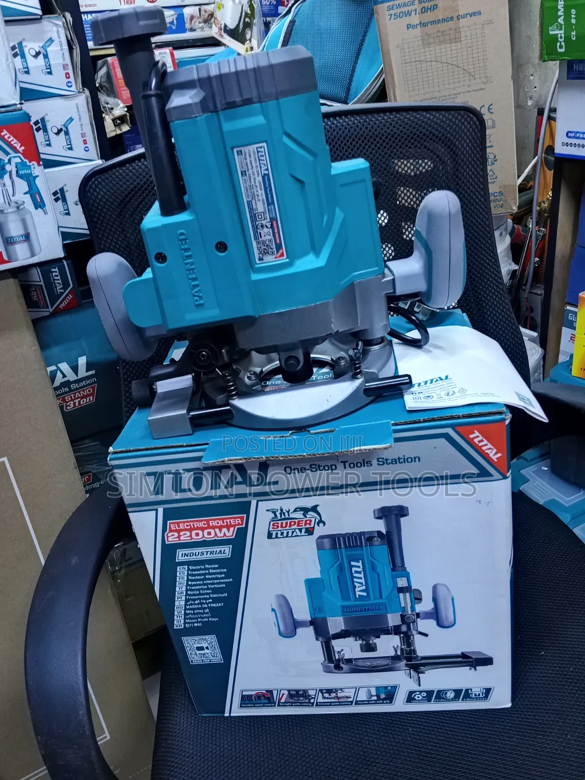 TOTAL TR111226 Industrial Electric Wood Router, 