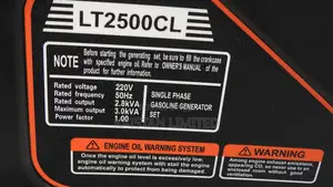 AICO 2.8 KVA Petrol Generator (LT2500CLE) – Easy Pull Start System