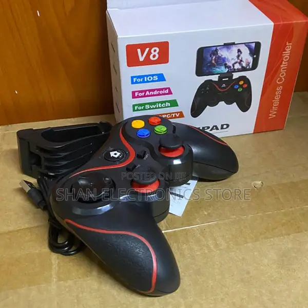 Dual Analog Joysticks V8 Gaming Controller Bluetooth Wireless GamePad