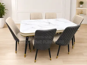 Dining Table; 6 Seater Marble Dining Table