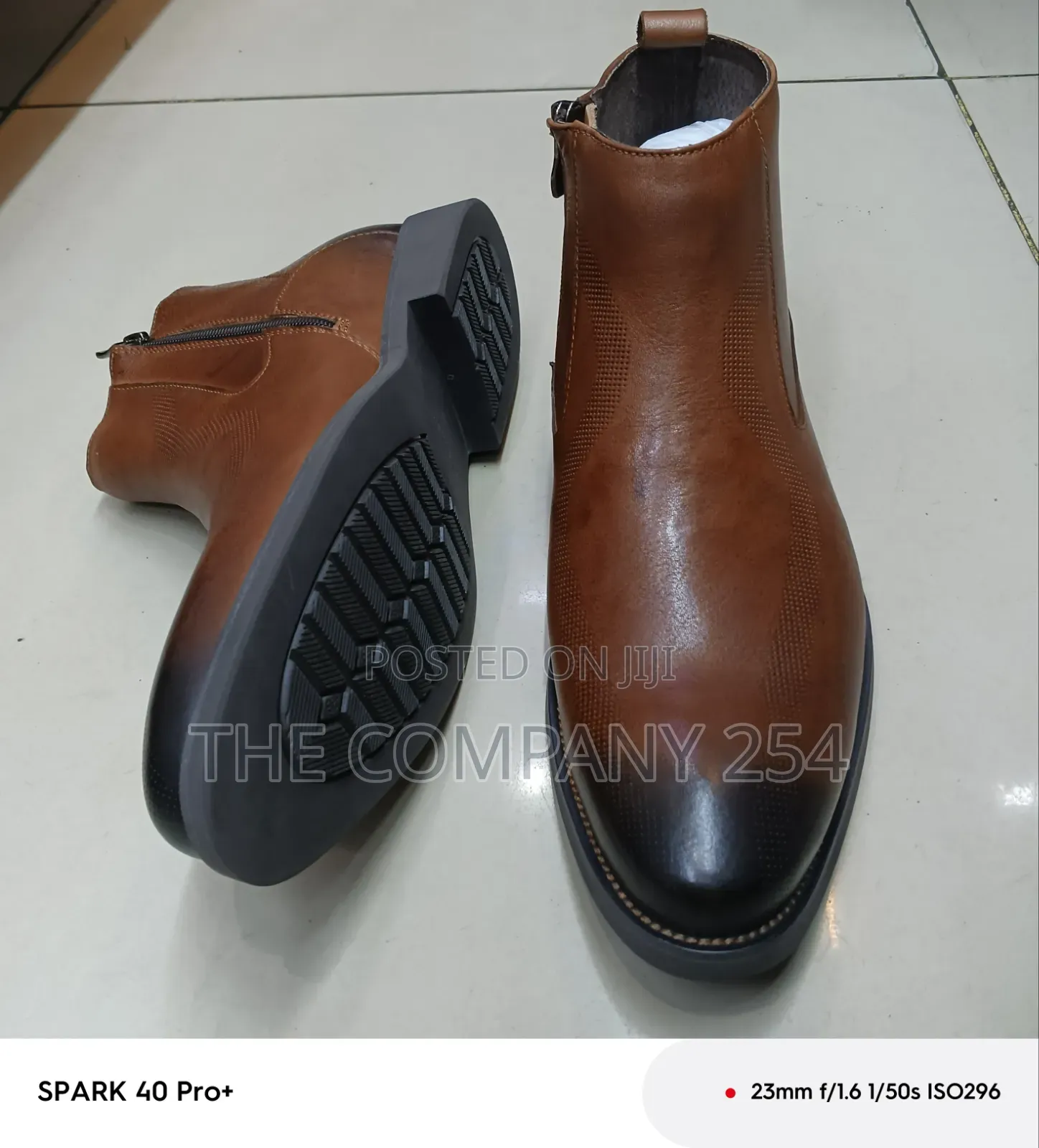 Quality Casual Leather Zipper Men Low Boots Shoes Available