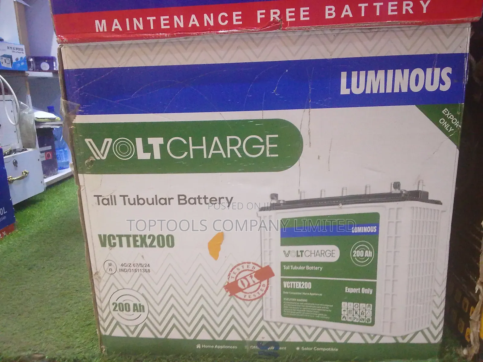 Luminous Volt Charge Tall Tubular Battery 200ah