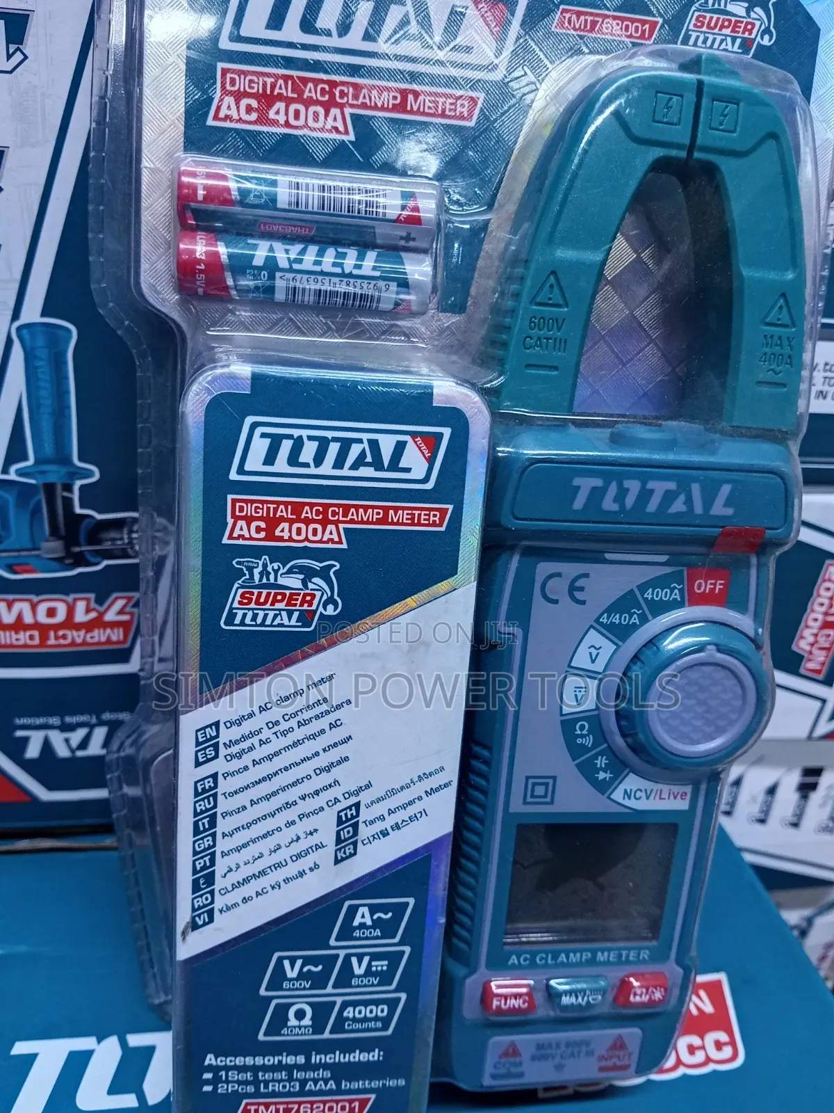Total Tmt762001 Digital AC Clamp Meter (400a). 