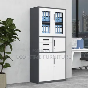 Modern Office Storage Cabinet With Drawers Shelving