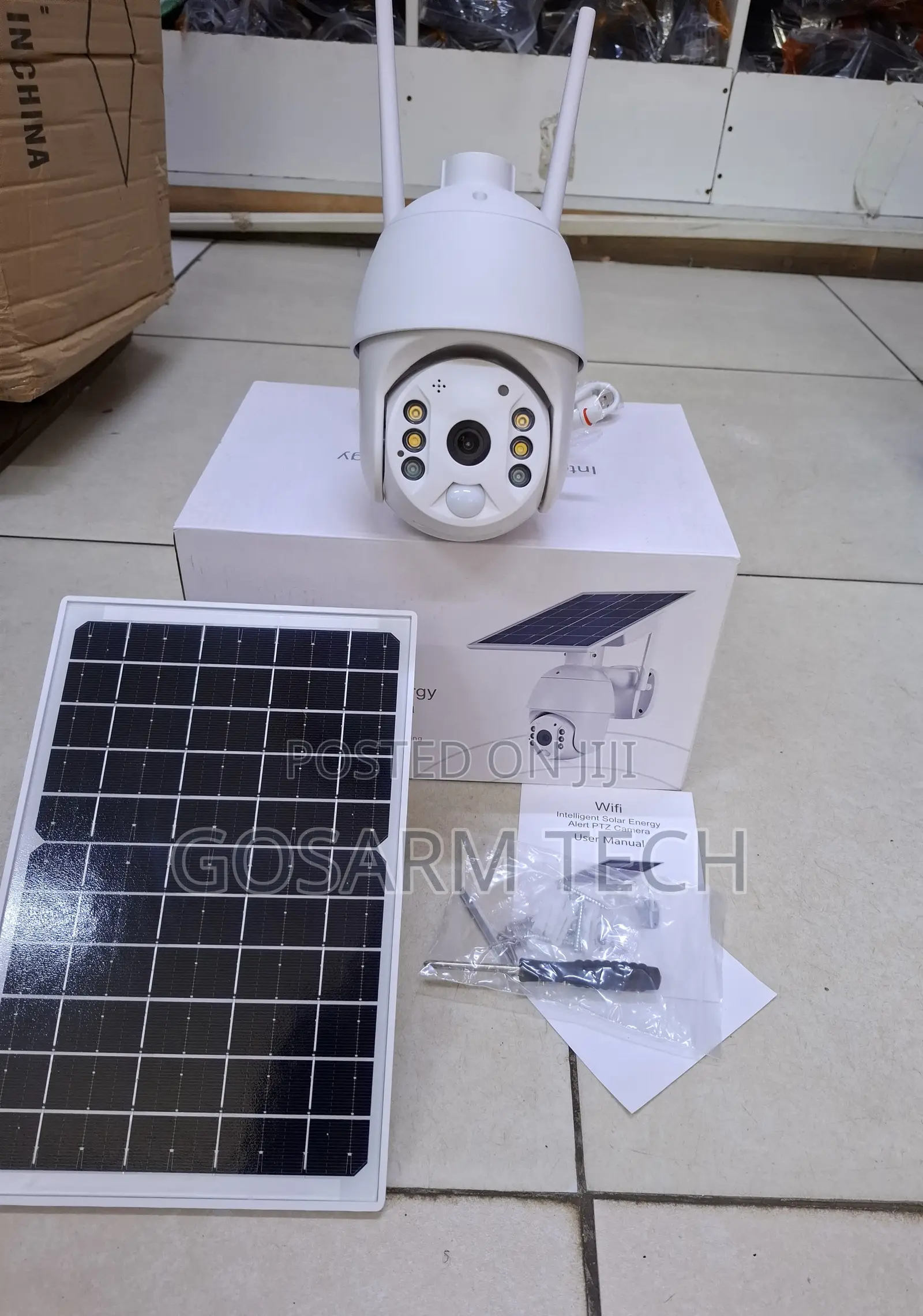 HD Intelligent Solar Energy PTZ Single Lens / Solar Ubox 4G Camera