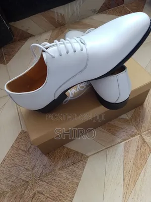 White Pure Leather Official Shoe for Men