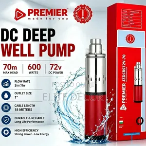 PREMIER 1000W 120V DC Deep Well Borehole Pump – 100M Head | 3000l/H