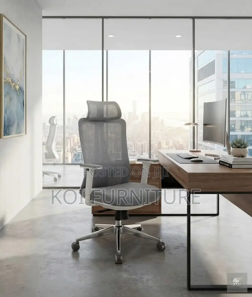 Office Chairs; Executive White Ergonomic Office Management Chairs