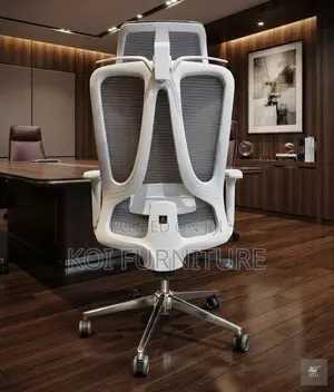 Office Chairs; Executive White Ergonomic Office Management Chairs