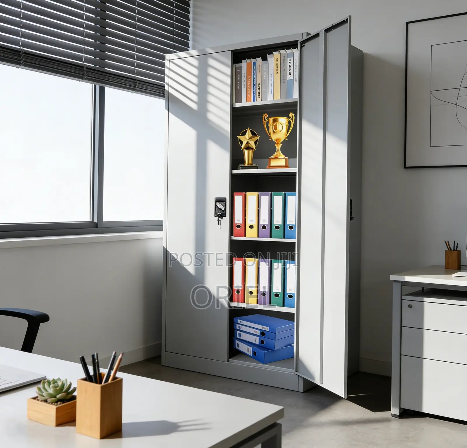 Office Cabinet : Office Metal Filing 2-Door Cabinet