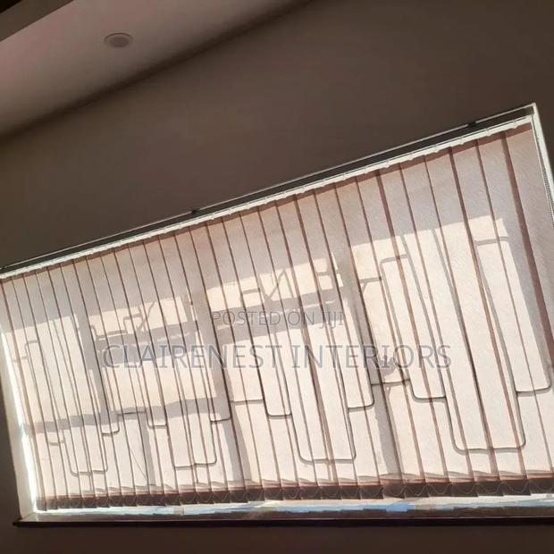 Simple Design, Impressive Results With Closed and Open Vertical Blinds - thumbnail 2