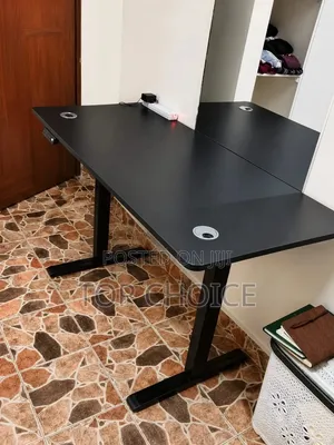White - Black Electric Adjustable Table 1.2- M