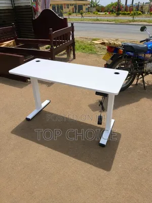 White - Black Electric Adjustable Table 1.2- M