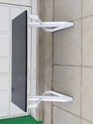 Office Desk- Computer Desk With White Metal Legs
