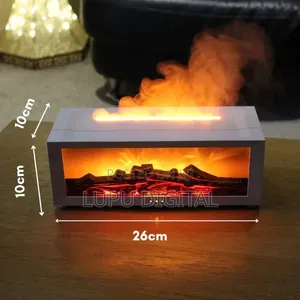 26x10x10cm Flame Fireplace Aroma Diffuser Humidifier 26cm