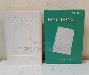 Ding Dong Door Bell YJ-21 Wired Surface Mount Chime 220V White Boxed