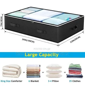 Non-Woven Underbed Quilt Storage Bag Organizer