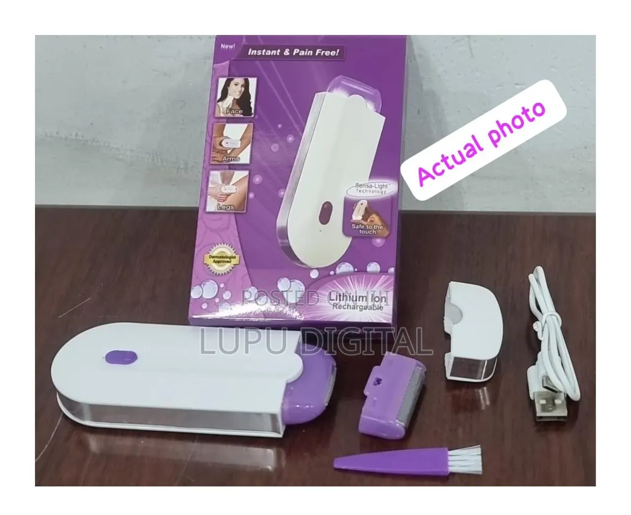 High Quality Recharble USB Yes Finishing Touch Hair Shaver