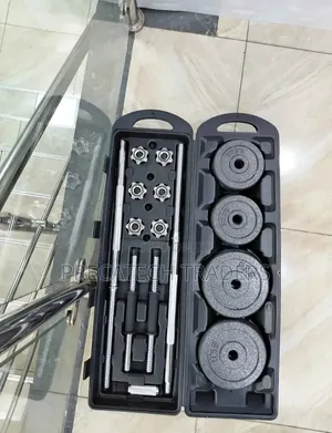 50KG Cast Iron Adjustable Barbell Dumbbell Set