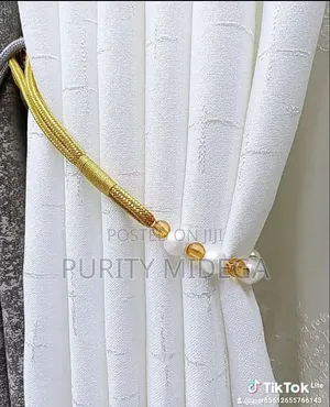 White Fabrics Opaque Curtains