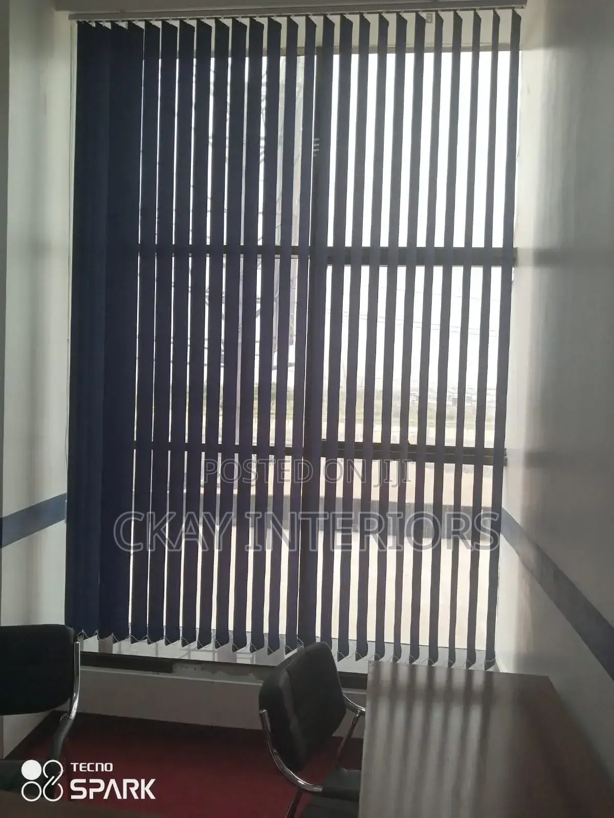 A Beautiful Transition Indoors With Vertical Blinds