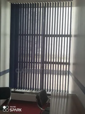 A Beautiful Transition Indoors With Vertical Blinds