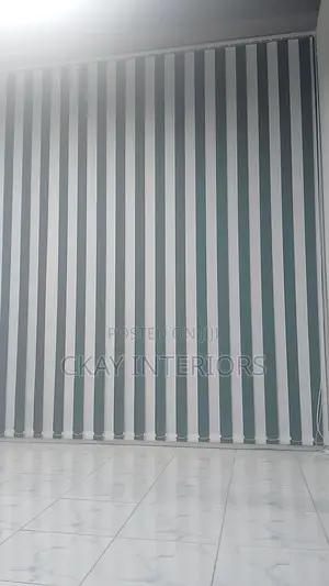 A Beautiful Transition Indoors With Vertical Blinds