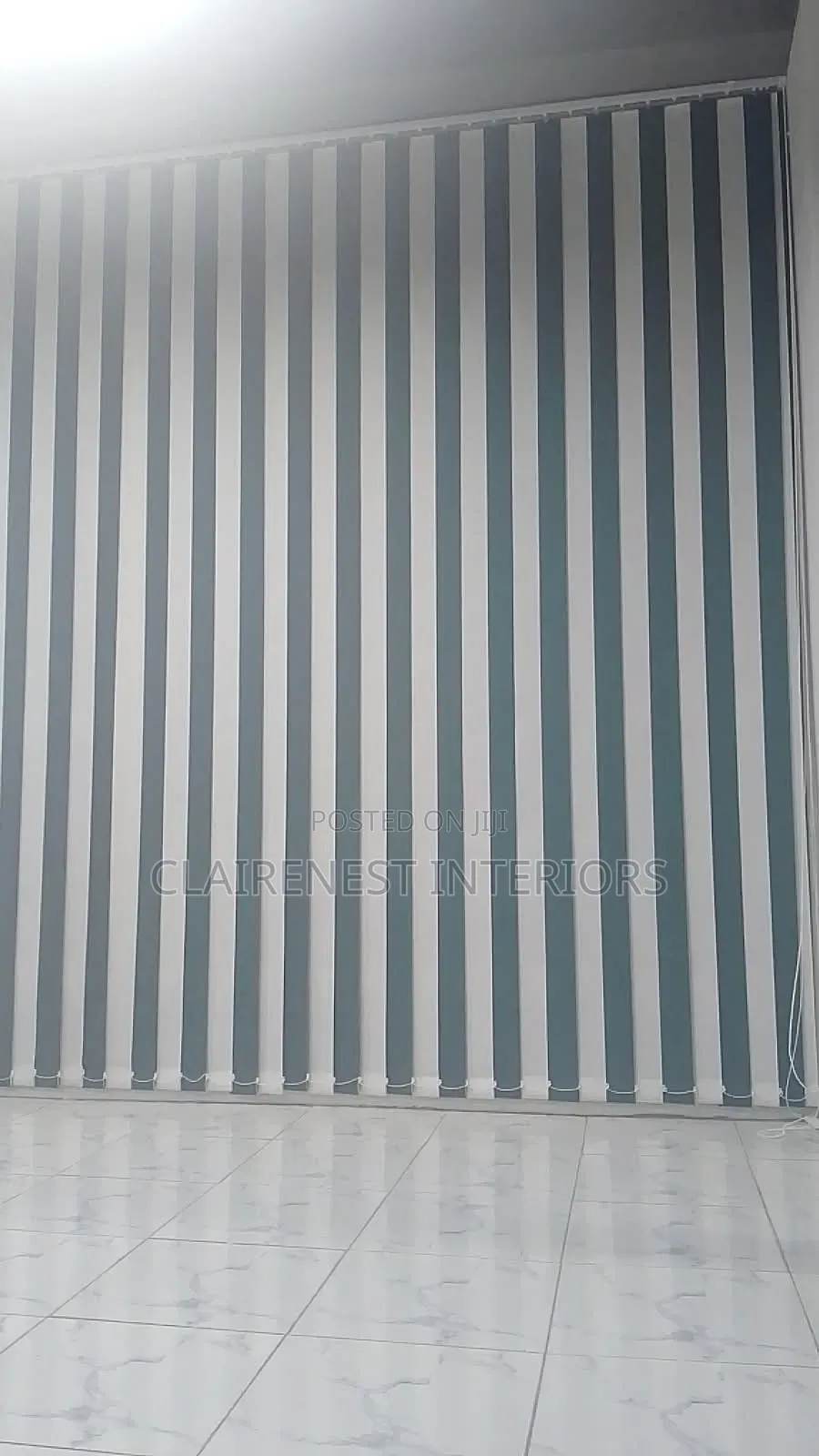 A Beautiful Transition Indoors With Vertical Blinds