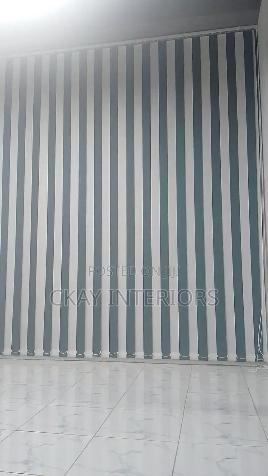 A Beautiful Transition Indoors With Vertical Blinds