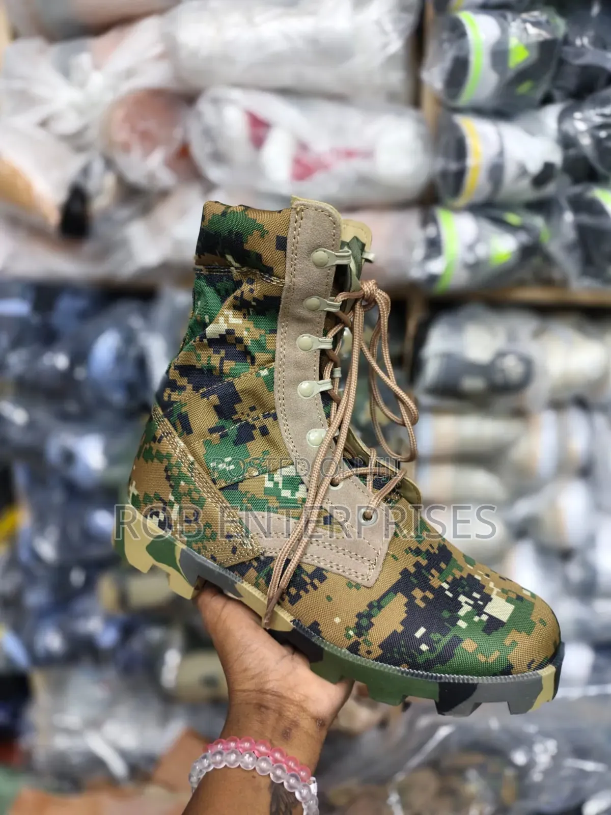 Camouflage Boots
