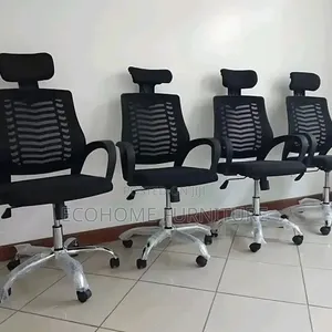 Office Chair Ergonomic Mesh Chair With Headrest Adjustable Height