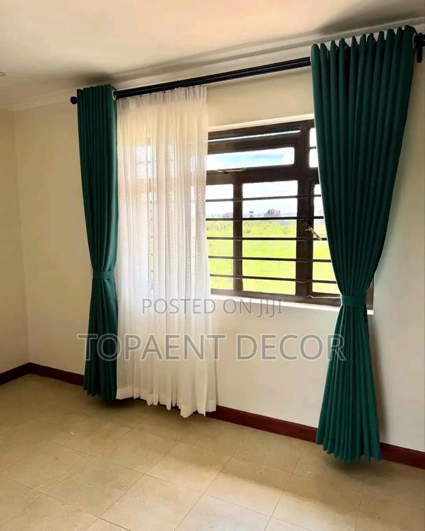 Total Blackout Green Window Curtains