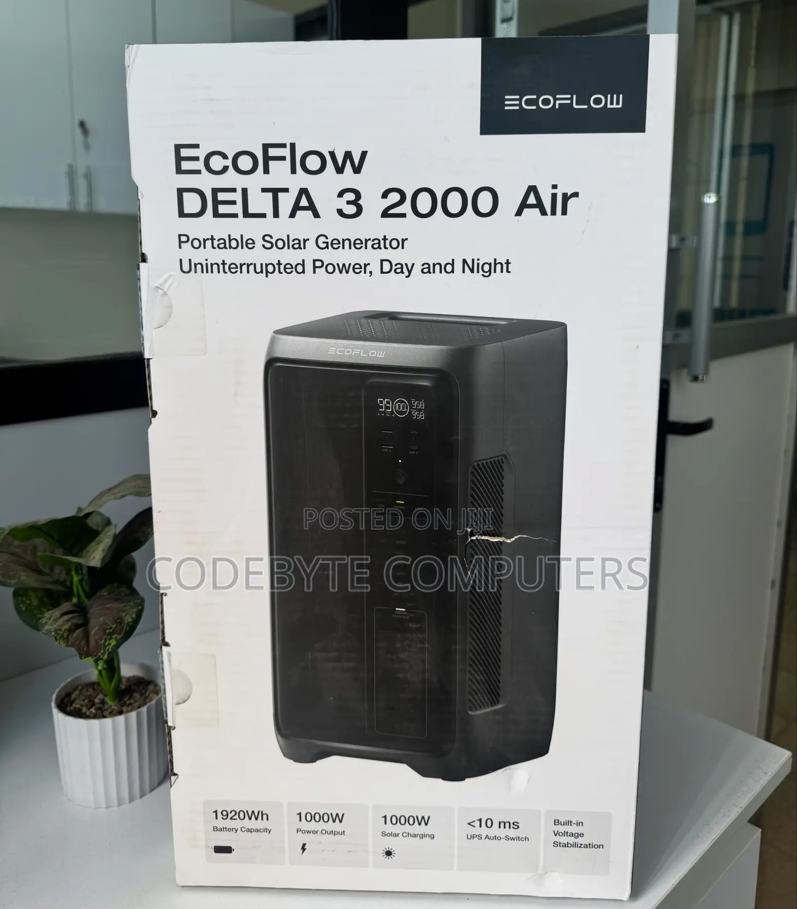 7. EcoFlow DELTA 3 2000 Air (EFD3A2000-UK)
 1000W / 1920Wh