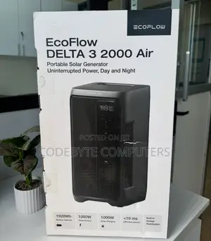 7. EcoFlow DELTA 3 2000 Air (EFD3A2000-UK)
 1000W / 1920Wh